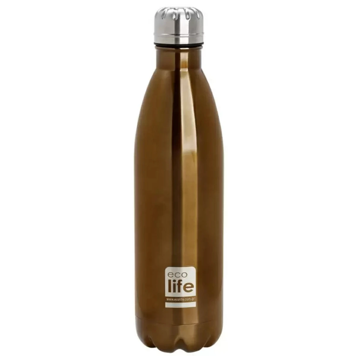 ECO LIFE ΜΕΤΑΛΛΙΚΟ ΜΠΟΥΚΑΛΙ ΘΕΡΜΟΣ (750ML) ΜΠΡΟΝΖΕ 3003