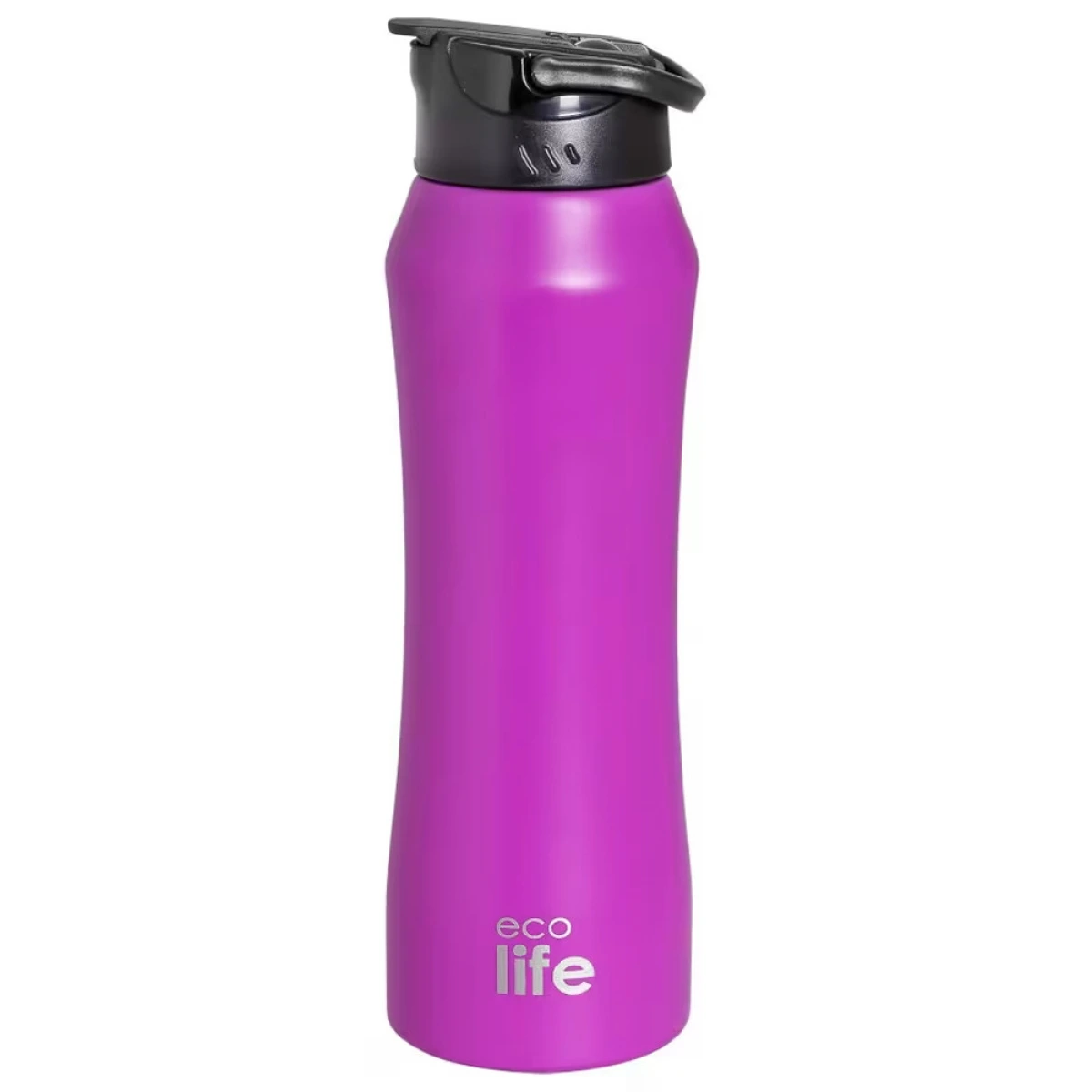 ECO LIFE ΜΕΤΑΛΛΙΚΟ ΘΕΡΜΟΣ (550ML) ΦΟΥΞΙΑ ΜΕ ΚΑΛΑΜΑΚΙ 3060
