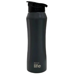 ECO LIFE ΜΕΤΑΛΛΙΚΟ ΘΕΡΜΟΣ (550ML) ΓΚΡΙ ΜΕ ΚΑΛΑΜΑΚΙ 3061