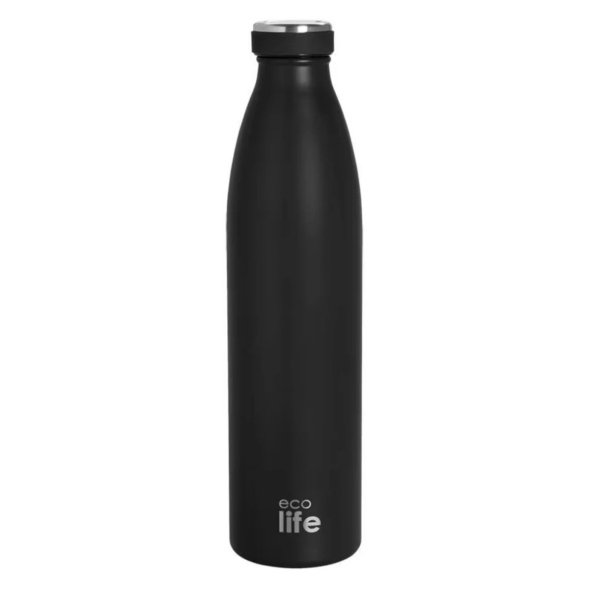 ECO LIFE ΜΕΤΑΛΛΙΚΟ ΜΠΟΥΚΑΛΙ ΘΕΡΜΟΣ (1LT) - BLACK SLIM 3050