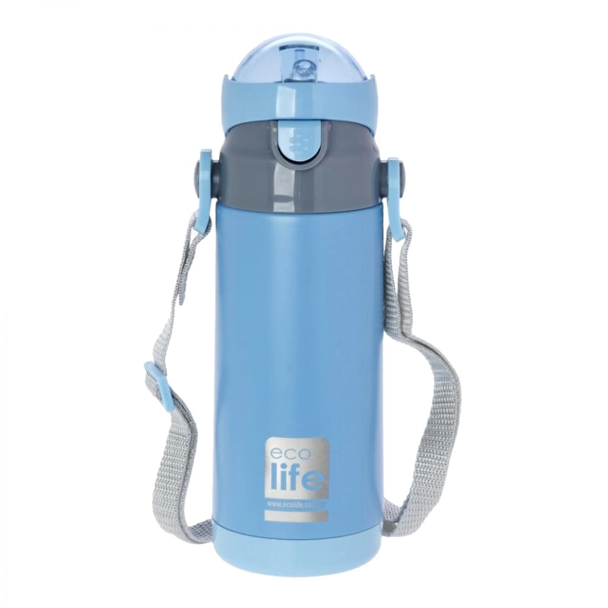 ECO LIFE ΜΕΤΑΛΛΙΚΟ ΜΠΟΥΚΑΛΙ ΜΠΛΕ 3-ΒΟ-3008 (400ML)