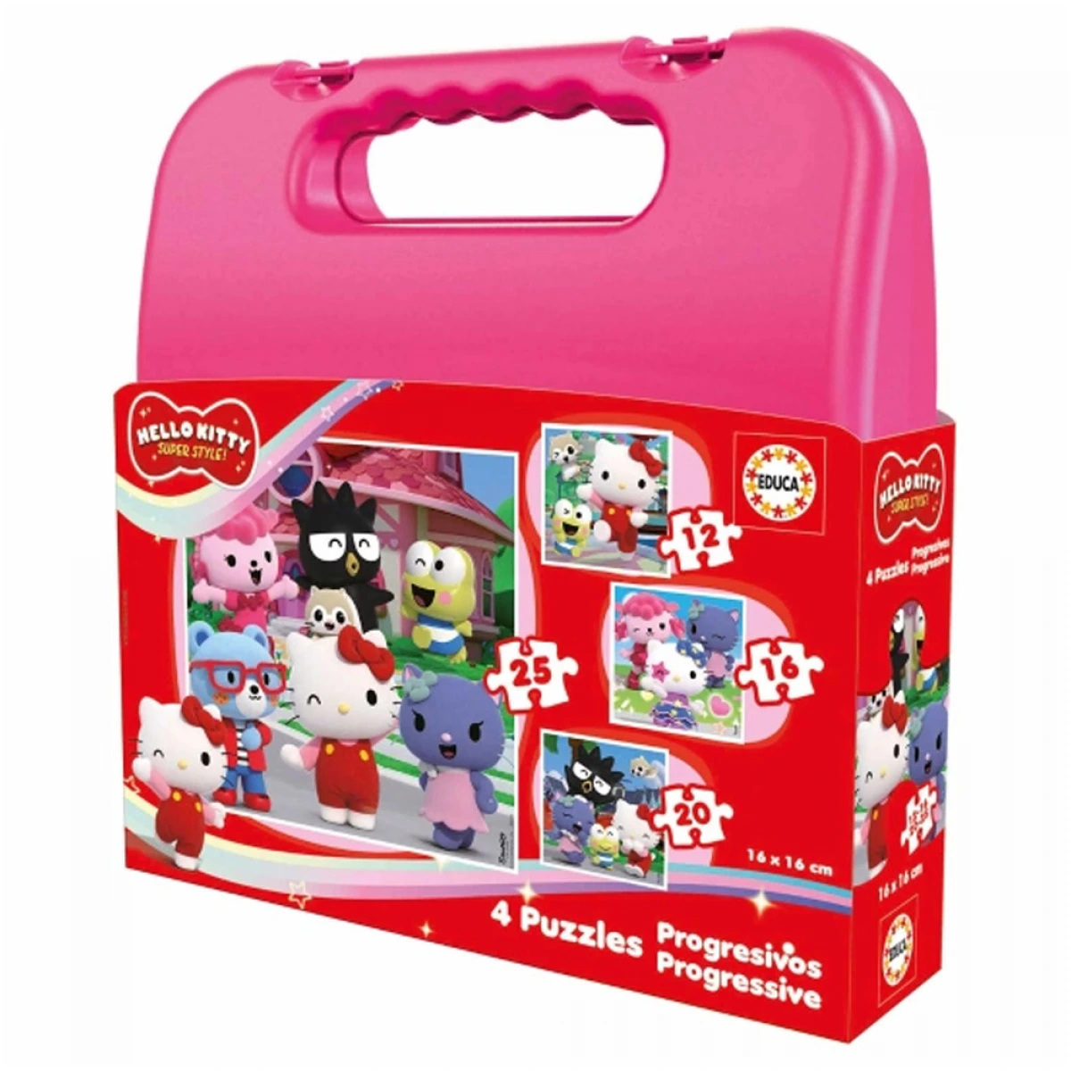 EDUCA PUZZLE PROGRESSIVE HELLO KITTY 12-16-20-25 PCS 20511
