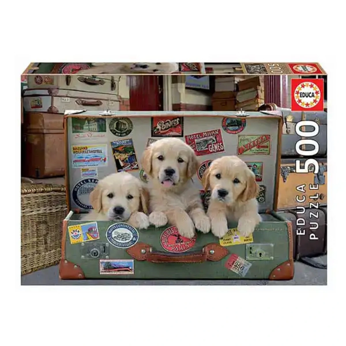 EDUCA PUZZLE 500PCS  PUPPIES 17645