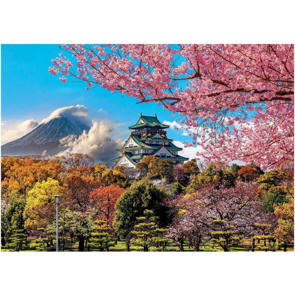 EDUCA ΠΑΖΛ 2000 OSAKA CASTLE JAPAN SUNSET 19276