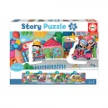 EDUCA PUZZLE STORY VEHICLES IN THE CITY 18901