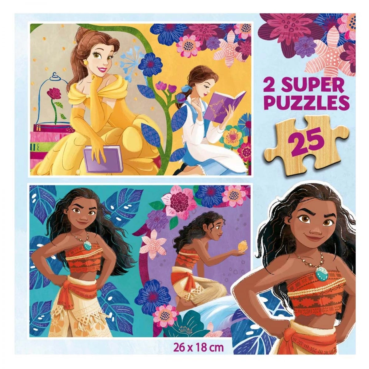 EDUCA ΠΑΖΛ (2Χ25 ΤΕΜΑΧΙΑ) DISNEY PRINCESS ΞΥΛΙΝΟ 19671