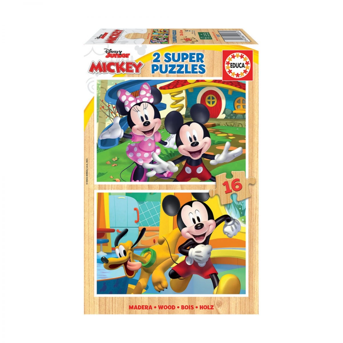 EDUCA ΠΑΖΛ (2Χ16 ΤΕΜΑΧΙΑ) MICKEY & MINNIE ΞΥΛΙΝΟ 19287