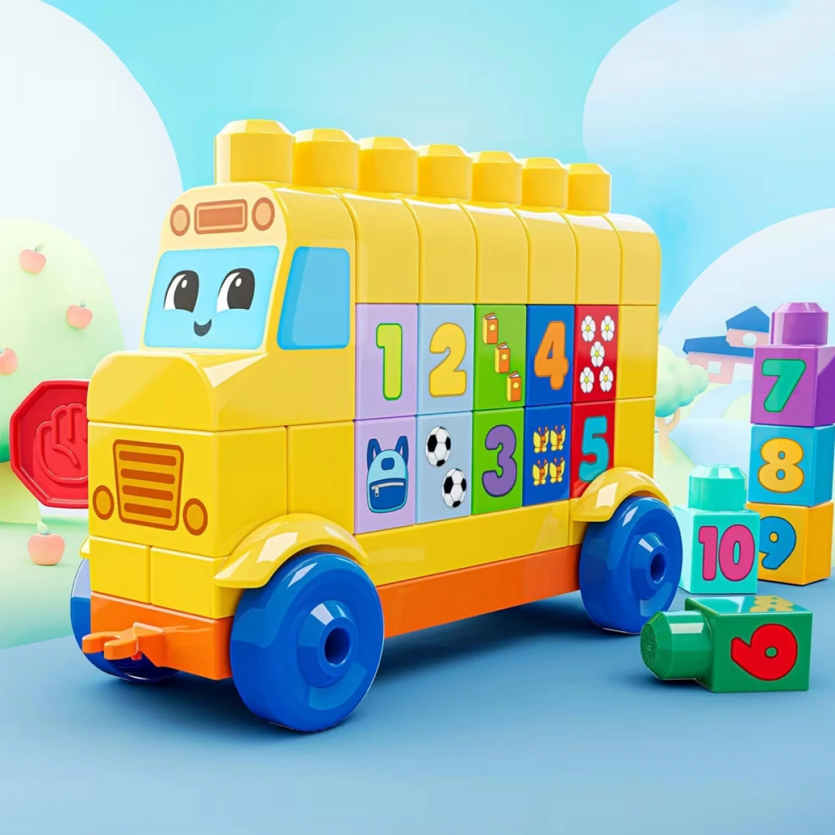 FISHER PRICE MEGA BLOCKS-ΣΧΟΛΙΚΟ ΜΕ ΑΡΙΘΜΟΥΣ JKG34