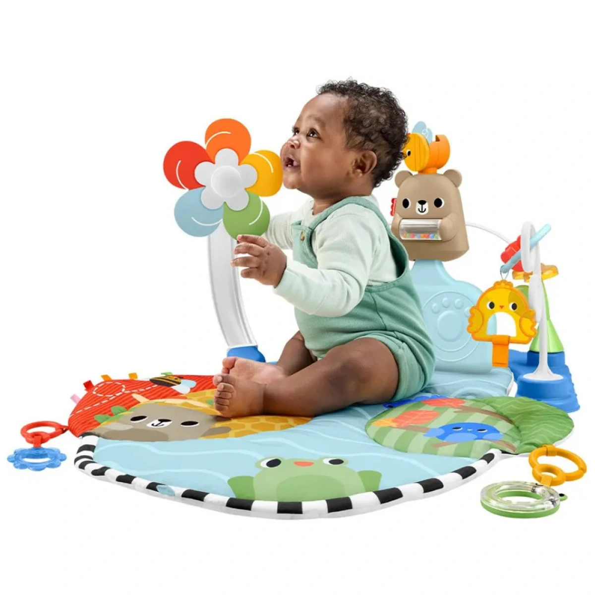 FISHER PRICE FP ΓΥΜΝΑΣΤΗΡΙΟ 3 ΣΕ 1 ΜΕ ΠΕΡΙΣΤΡΕΦΟΜΕΝΟ ΛΟΥΛΟΥΔΙ NO HYR60