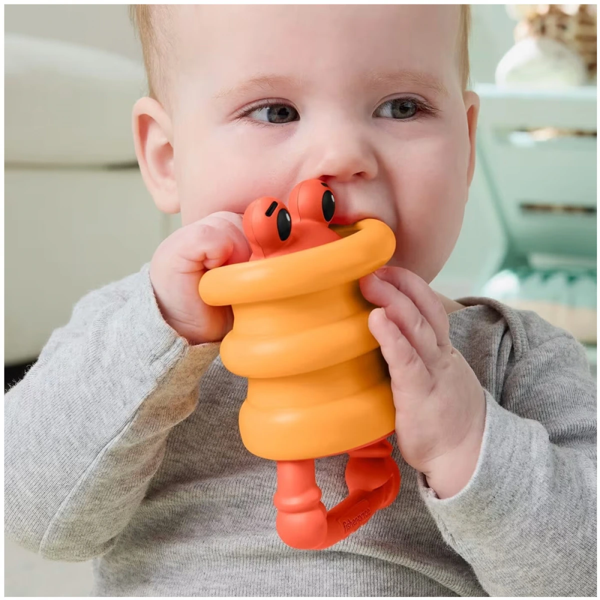 FISHER PRICE ΚΟΥΔΟΥΝΙΣΤΡΕΣ ΖΩΑΚΙΑ ΤΟΥ ΩΚΕΑΝΟΥ SQUISHEAS SILICONE CRAB JHB54 / JHB55