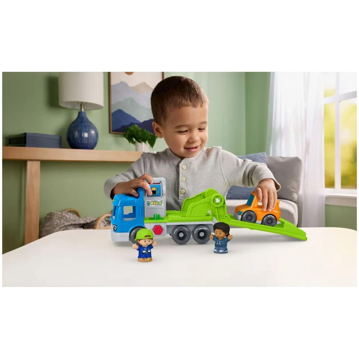 FISHER PRICE LITTLE PEOPLE ΝΤΑΛΙΚΑ ΜΕΤΑΦΟΡΑΣ ΜΕ ΟΧΗΜΑ & 2 ΦΙΓΟΥΡΕΣ JJY78