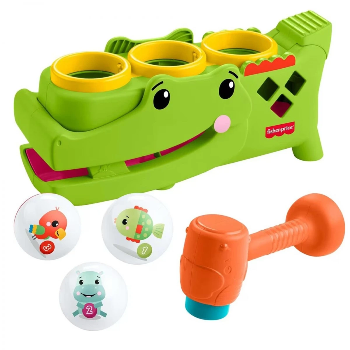 FISHER PRICE ΚΡΟΚΟΔΕΙΛΟΣ ΠΑΙΧΝΙΔΙ ΜΠΑΛΙΤΣΕΣ JLB94