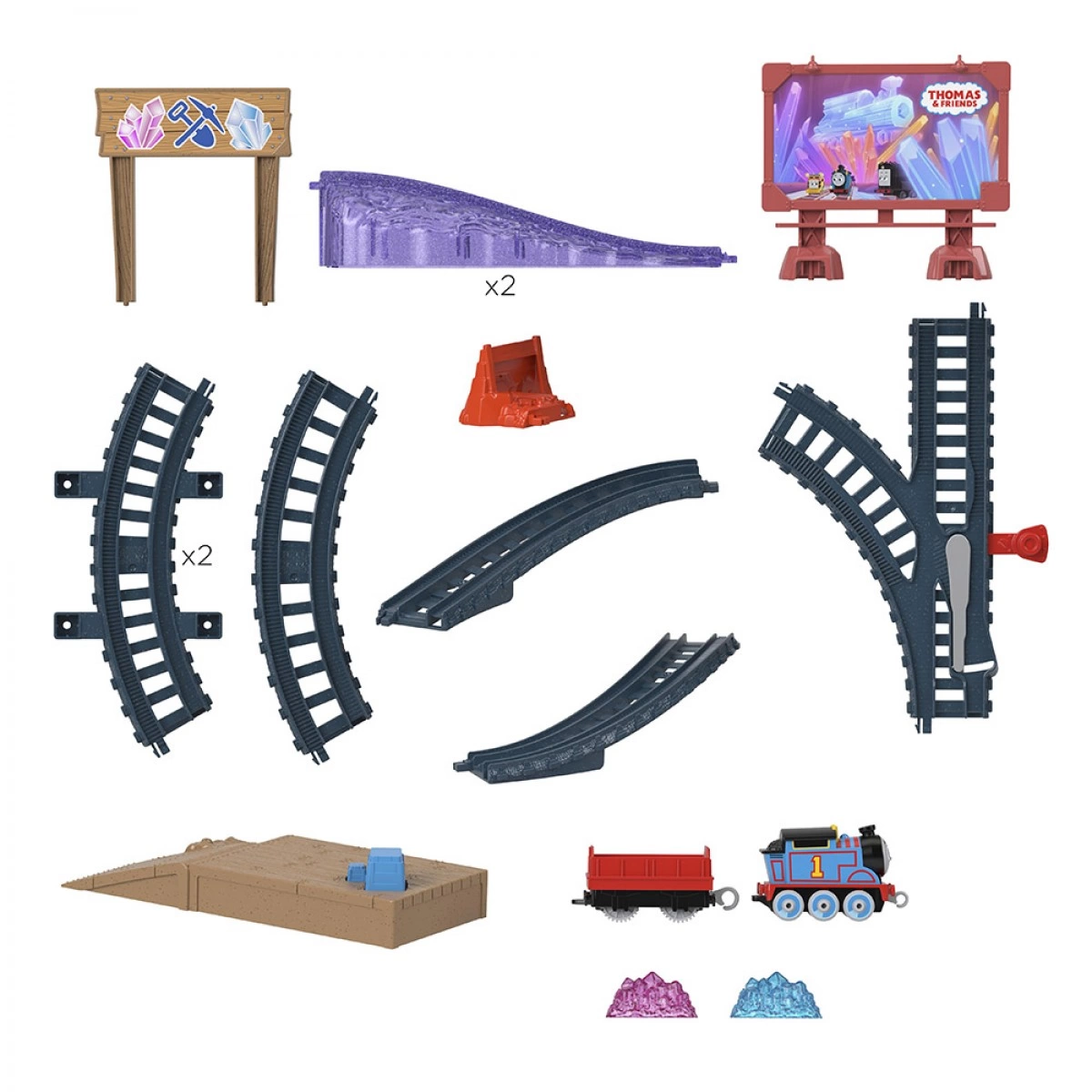 MATTEL ΤΟΜΑΣ- ΑΓΑΠΗΜΕΝΕΣ ΔΙΑΔΡΟΜΕΣ CRYSTAL MINES THOMAS HGY82/HGY83