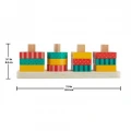 FISHER PRICE WOODEN SHAPE STACKER HXV05