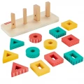 FISHER PRICE WOODEN SHAPE STACKER HXV05