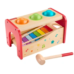 FISHER PRICE WOODEN POUND & TAP BENCH XYLOPHONE HXT88