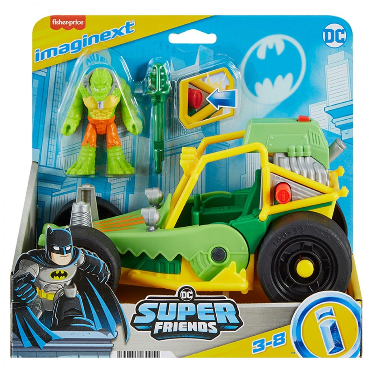 FISHER PRICE IMAGINEXT - BATMAN VEHICLES - KILLER CROC BUGGY M5649/HML05