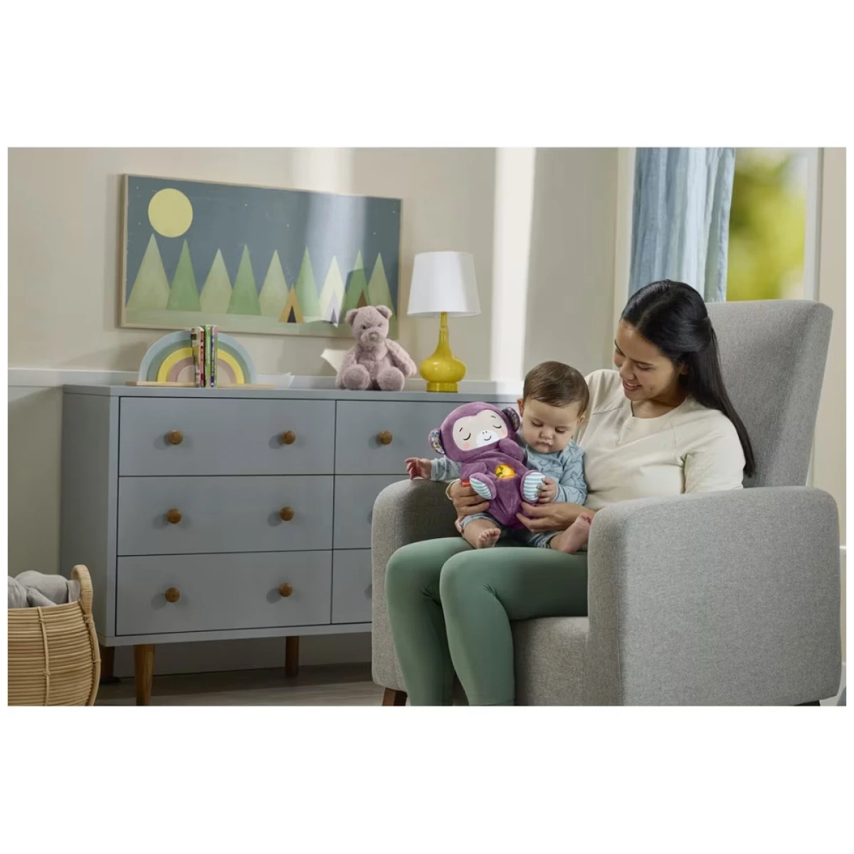 FISHER PRICE ΜΑΪΜΟΥΔΑΚΙ ΑΓΚΑΛΙΑΣ ΜΕ ΚΙΝΗΣΗ ΑΝΑΠΝΟΗΣ & ΜΟΥΣΙΚΗ JLH41