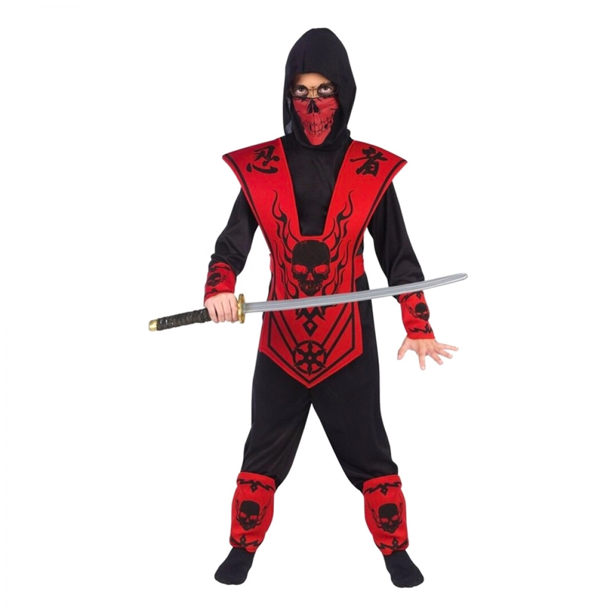 FUN WORLD ΣΤΟΛΗ SKULL LORD NINJA ΚΟΚΚΙΝΟ-ΜΑΥΡΟ (8 ΕΤΩΝ) 5151-2