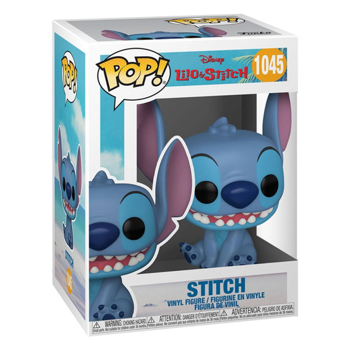 FUNKO POP DISNEY SMILING SEATED  STITCH 1045.