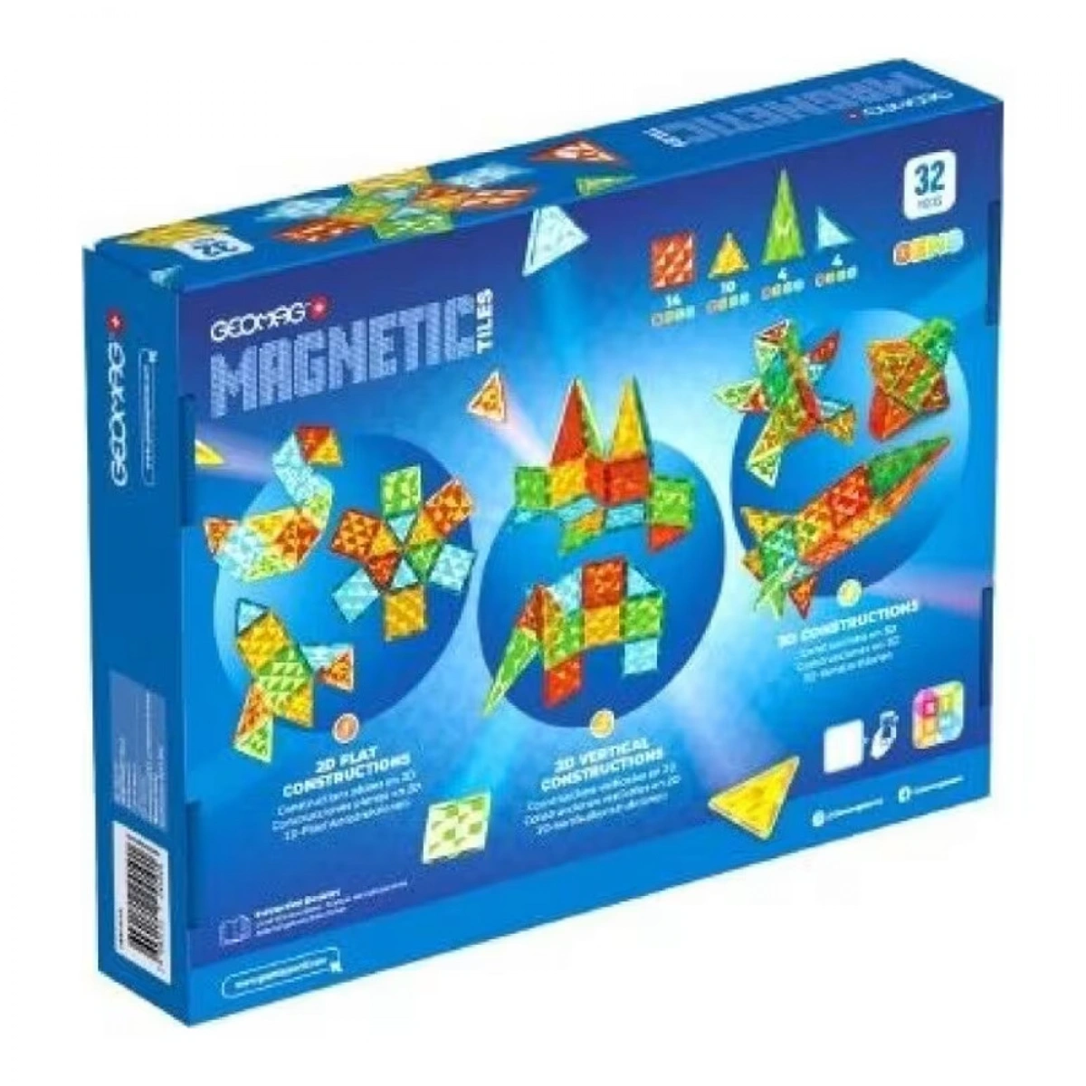 GEOMAG MAGNETIC TILES GEMS 32 PCS. 4101