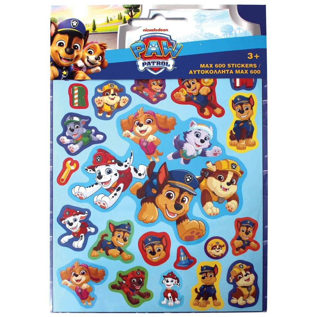 GIM ΠΑΙΔΙΚΑ ΑΥΤΟΚΟΛΛΗΤΑ 600+ PAW PATROL 01079
