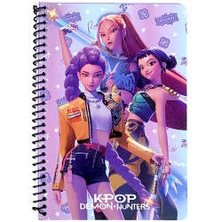 GIM ΤΕΤΡΑΔΙΟ ΣΠΙΡΑΛ K-POP DEMON HUNTERS WEAPONS Β6 70Φ. 2 ΘΕΜΑΤΩΝ 364-02402