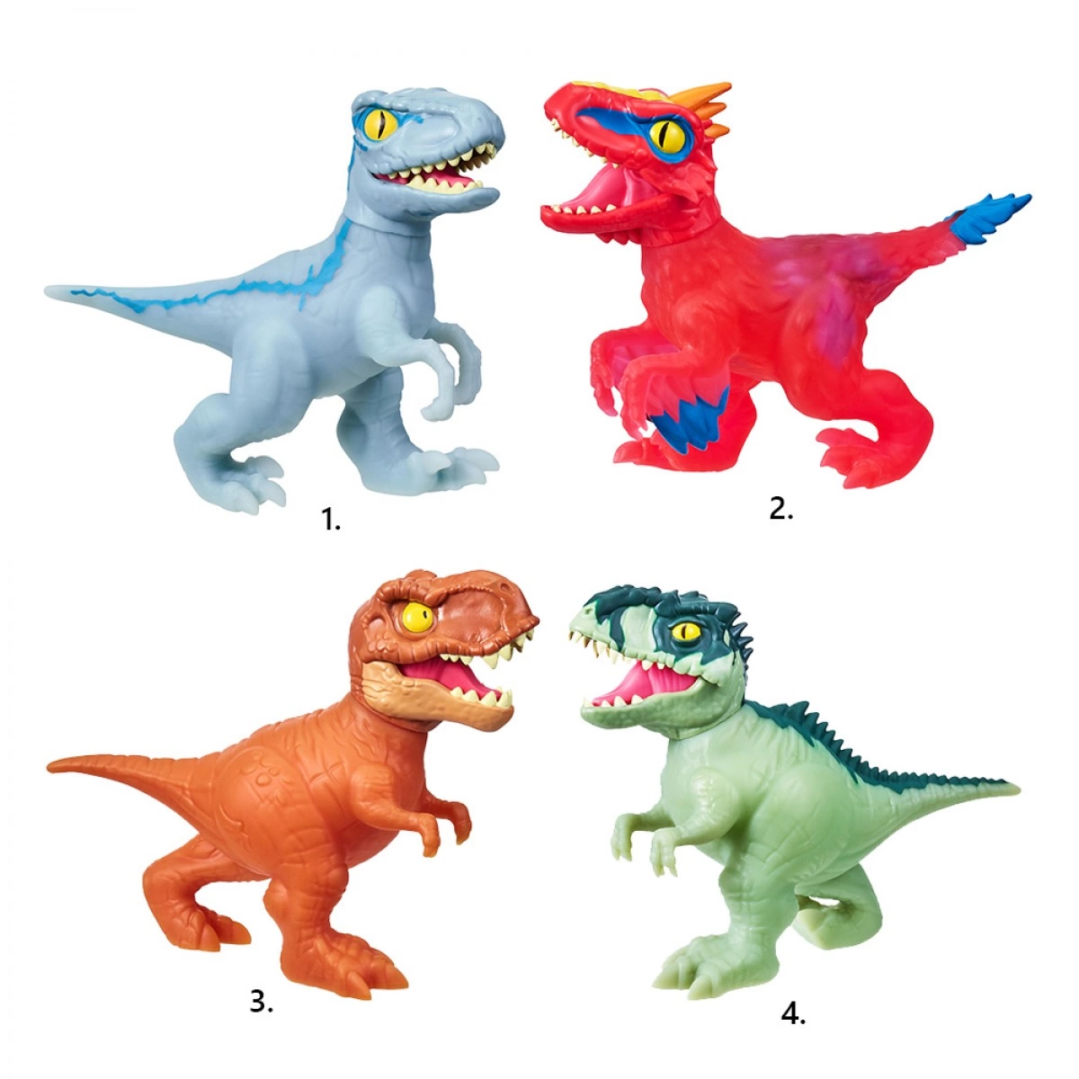 GIOCHI PREZIOSI GOO JIT ZU JURASSIC SINGLE GJJ0000 (4 ΣΧΕΔ.)