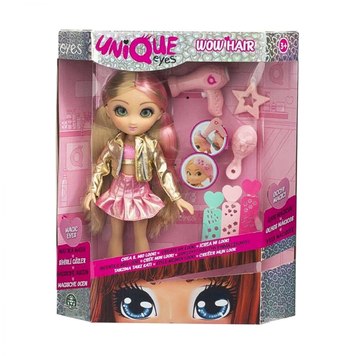 GIOCHI PREZIOSI UNIQUE EYES ΚΟΥΚΛΑ WOW HAIR AMY MYM08000