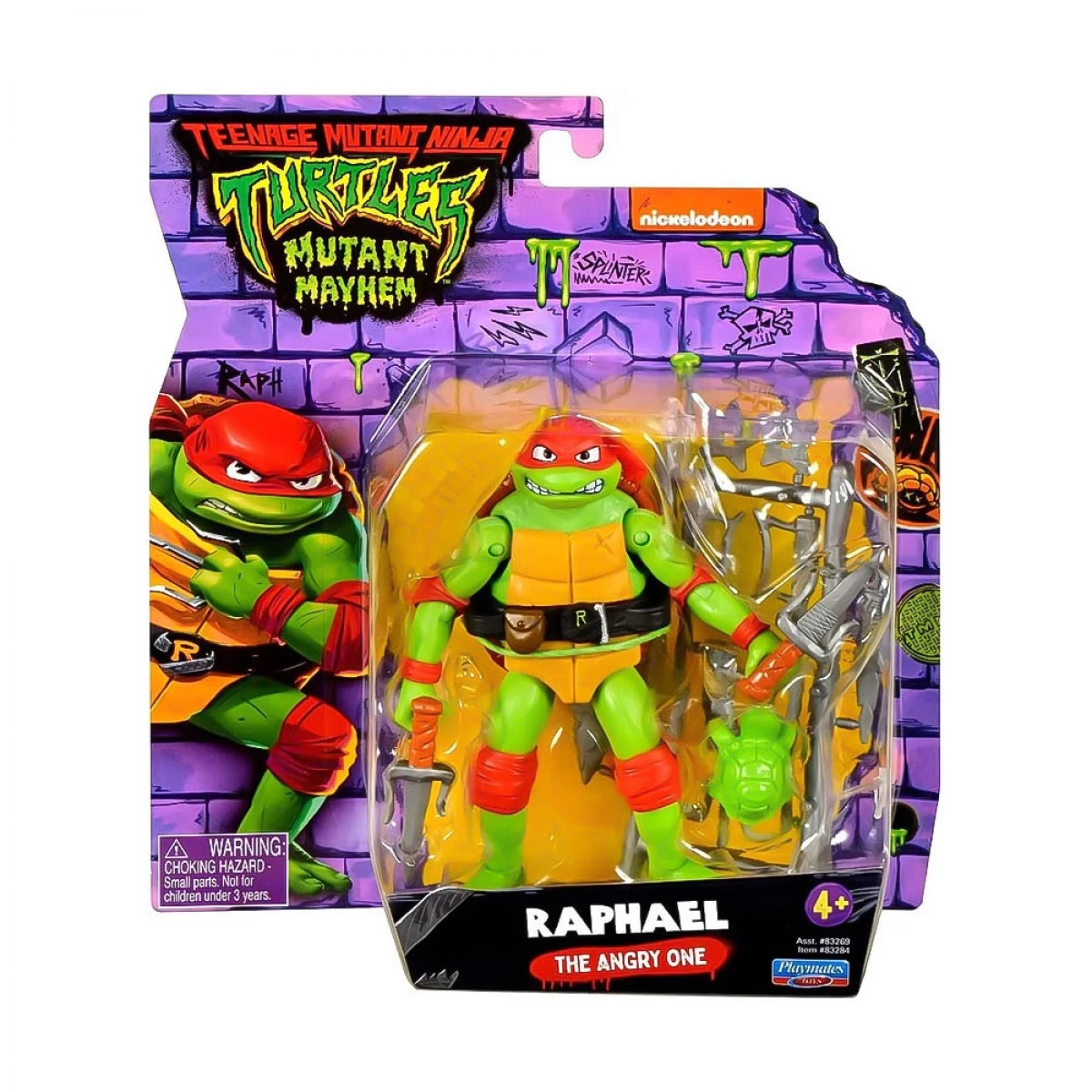 GIOCHI PREZIOSI NINJA TURTLES MOVIE ΦΙΓΟΥΡΑ - RAPHAEL THE ANGRY ONE TU805100-83269