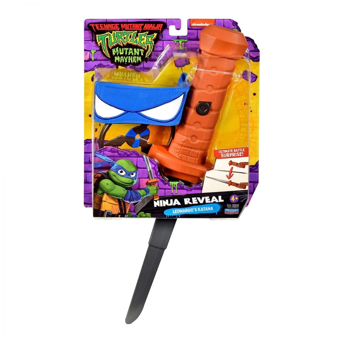 GIOCHI PREZIOSI NINJA TURTLES MOVIE ROLE PLAY NINJA REVEAL - LEONARDO'S KATANA TU806000-83520