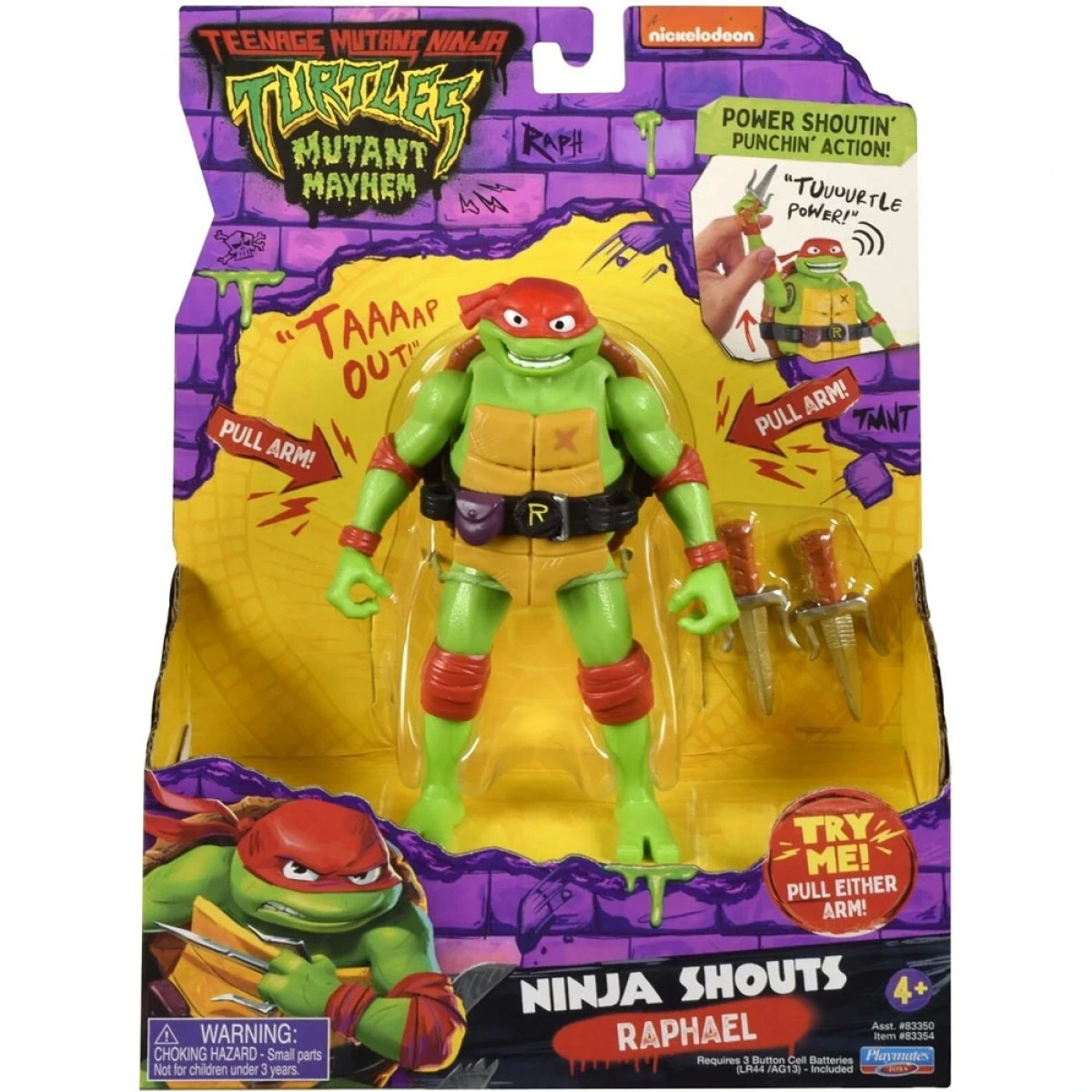 GIOCHI PREZIOSI TMNT MOVIE DELUXE ΦΙΓΟΥΡΕΣ-NINJA SHOUTS RAPHAEL TU800000A