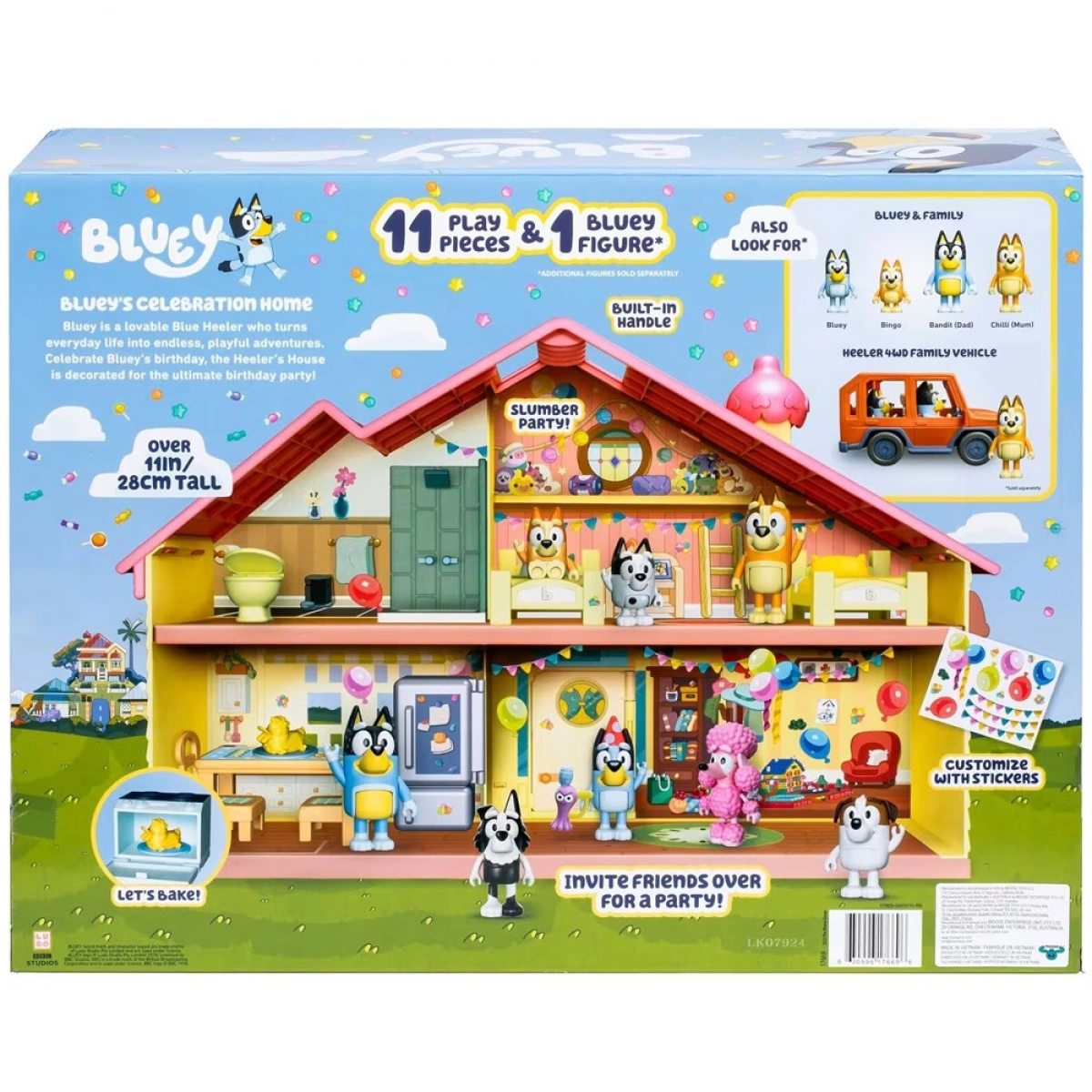 GIOCHI PREZIOSI BLUEY ΣΕΤ ΠΑΙΧΝΙΔΙΟΥ ΣΠΙΤΙ ΩΡΑ ΓΙΑ ΠΑΡΤΥ BLY76000