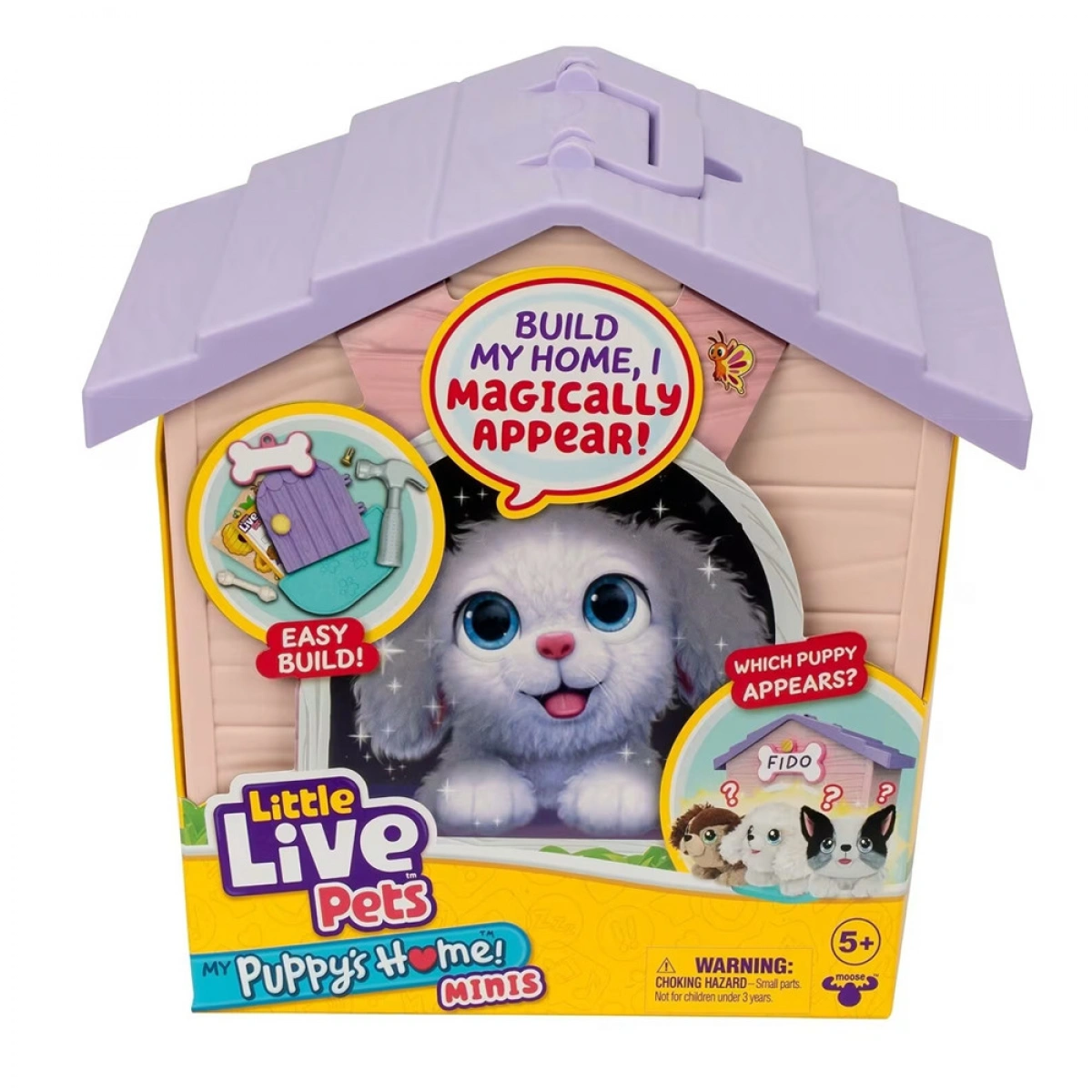MOOSE LITTLE LIVE PETS PUPPYS HOME ΣΠΙΤΑΚΙ ΜΕ ΚΟΥΤΑΒΑΚΙ ΕΚΠΛΗΞΗ (ΜΩΒ ΣΤΕΓΗ) 26616A
