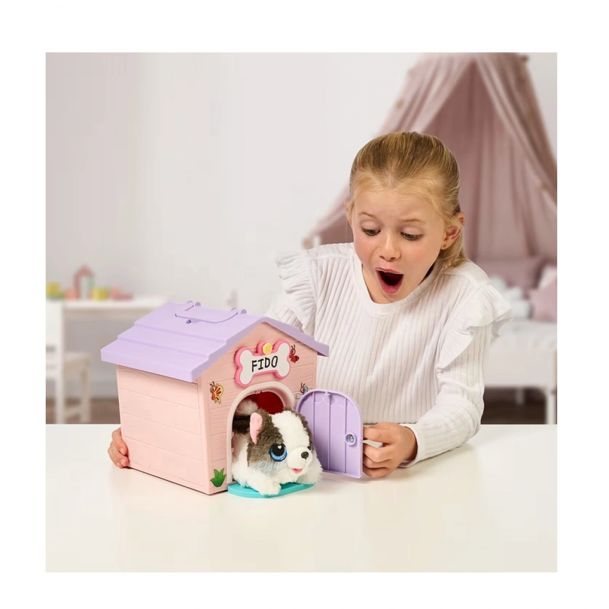 MOOSE LITTLE LIVE PETS PUPPYS HOME ΣΠΙΤΑΚΙ ΜΕ ΚΟΥΤΑΒΑΚΙ ΕΚΠΛΗΞΗ (ΜΩΒ ΣΤΕΓΗ) 26616A