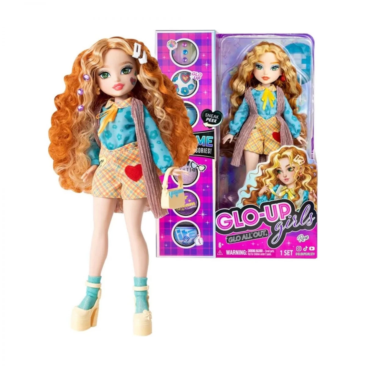 GIOCHI PREZIOSI GLO-UP GIRLS ΚΟΥΚΛΑ - ROSE GLU11000