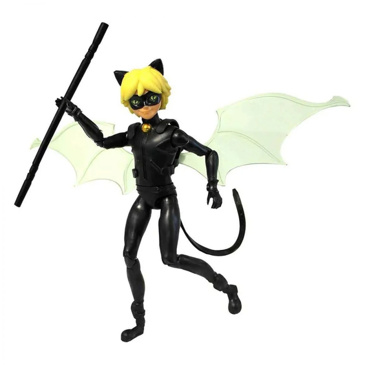 GIOCHI PREZIOSI MIRACULOUS BASE FIGURE WITH ACCESSORIES (CAT NOIR BATTLE WINGS) MRA54000