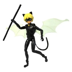 GIOCHI PREZIOSI MIRACULOUS BASE FIGURE WITH ACCESSORIES (CAT NOIR BATTLE WINGS) MRA54000