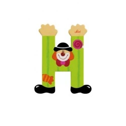 GIOCHI PREZIOSI SEVI WOODEN LETTER H WITH CLOWN TUD81744