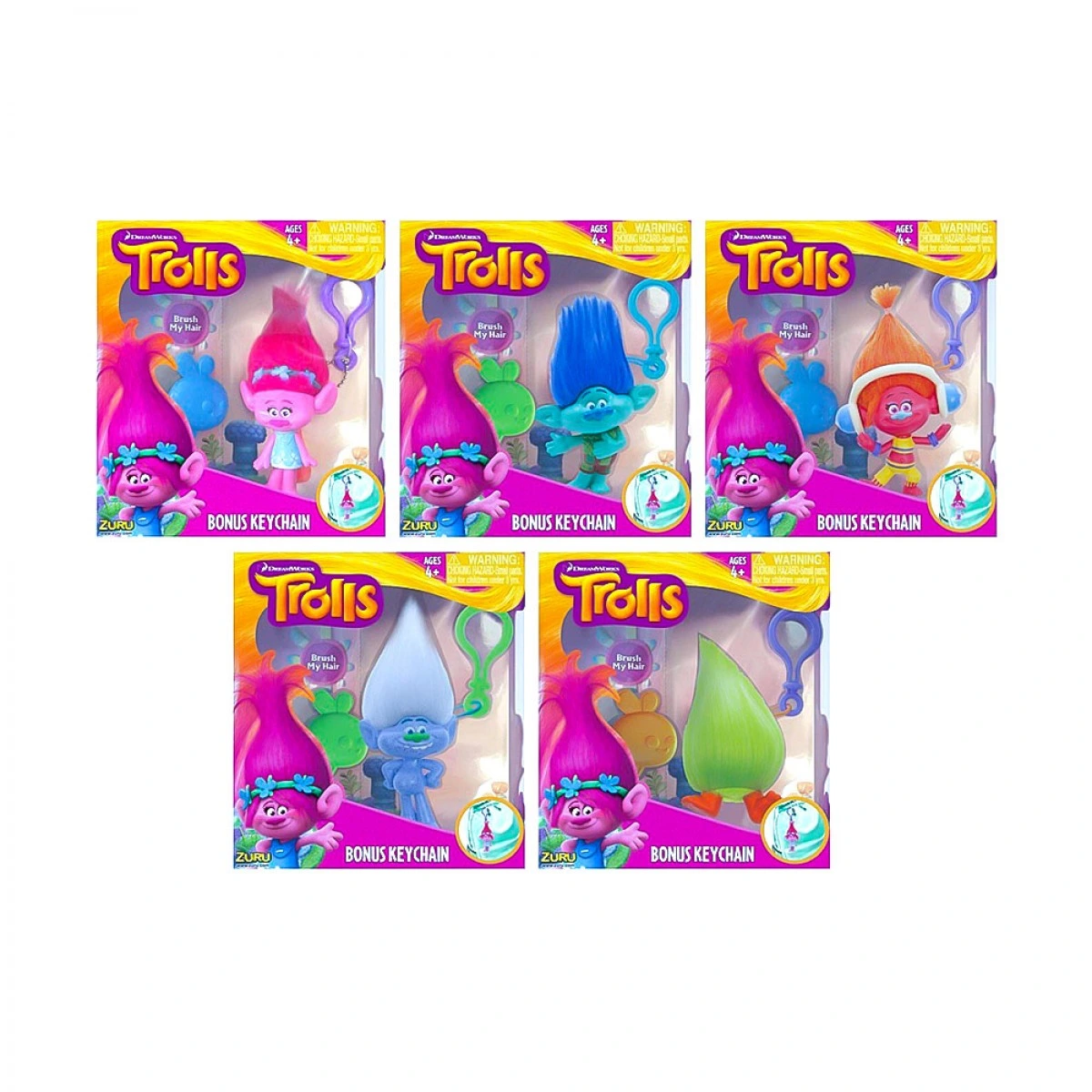 GIOCHI PREZIOSI TROLLS MIDDLE KEY CHAIN FIGURE 13110