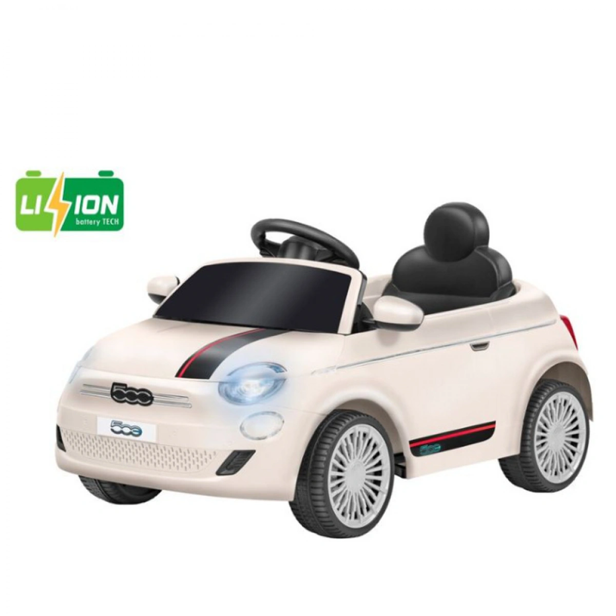 GLOBO ΗΛΕΚΤΡΟΚΙΝΗΤΟ ΑΥΤΟΚΙΝΗΤΟ 12V FIAT 500 ΛΕΥΚΟ 42861