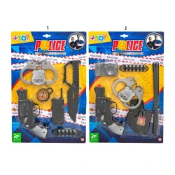 GLOBO POLICE CARD WITH WEAPONS AND ACCESSORIES 39303