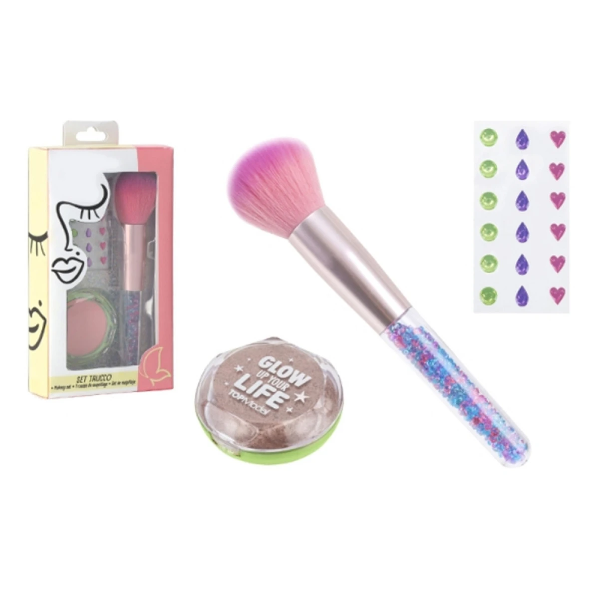 GLOBO MAKE UP ΕΡΓΑΛΕΙΑ ΜΕ ΑΥΤΟΚΟΛΛΗΤΑ 42850