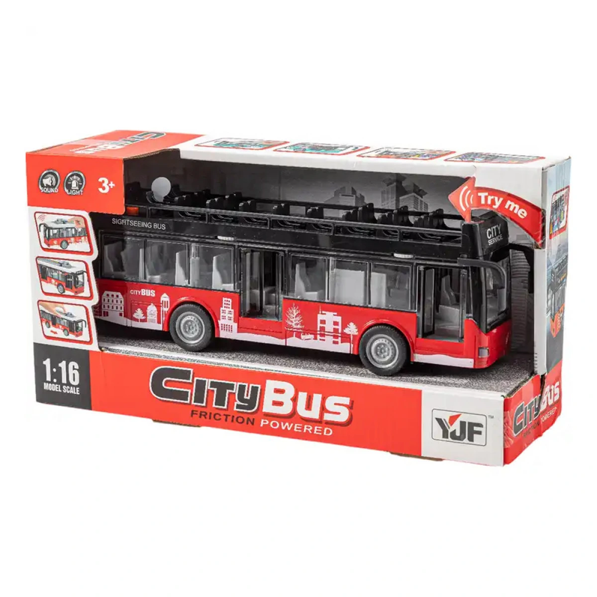 GOUNARIDIS TOYS ΤΟΥΡΙΣΤΙΚΟ ΛΕΩΦΟΡΕΙΟ ΜΕ ΤΡΙΒΗ ΚΑΙ ΦΩΤΑ Α1119-13