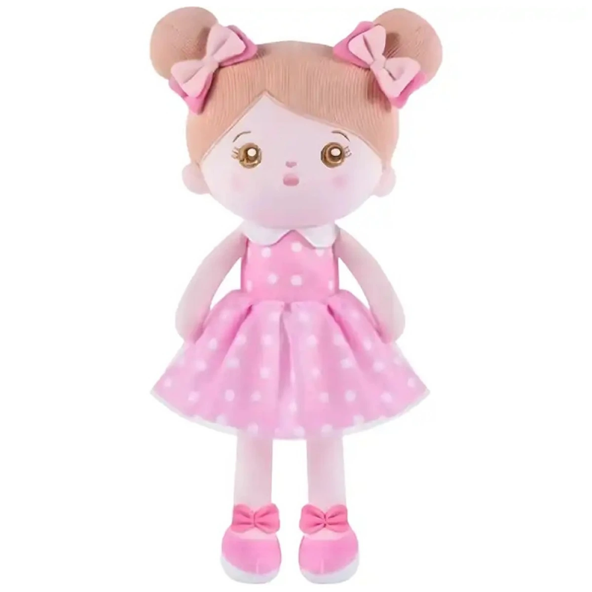 GOUNARIDIS TOYS ΜΑΛΑΚΗ ΚΟΥΚΛΑ ΜΕ ΡΟΖ ΦΟΡΕΜΑ ΚΑΙ ΦΙΟΓΚΟ ΣΤΑ ΜΑΛΛΙΑ C1501D