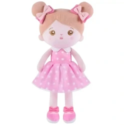 GOUNARIDIS TOYS ΜΑΛΑΚΗ ΚΟΥΚΛΑ ΜΕ ΡΟΖ ΦΟΡΕΜΑ ΚΑΙ ΦΙΟΓΚΟ ΣΤΑ ΜΑΛΛΙΑ C1501D