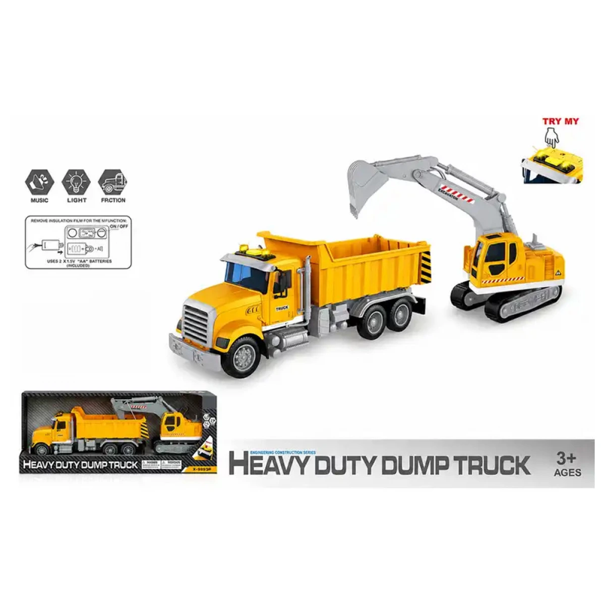 GOUNARIDIS TOYS ΦΟΡΤΗΓΟ ΑΝΑΤΡΕΠΟΜΕΝΟ ΜΕ ΕΚΣΚΑΦΕΑ 905198