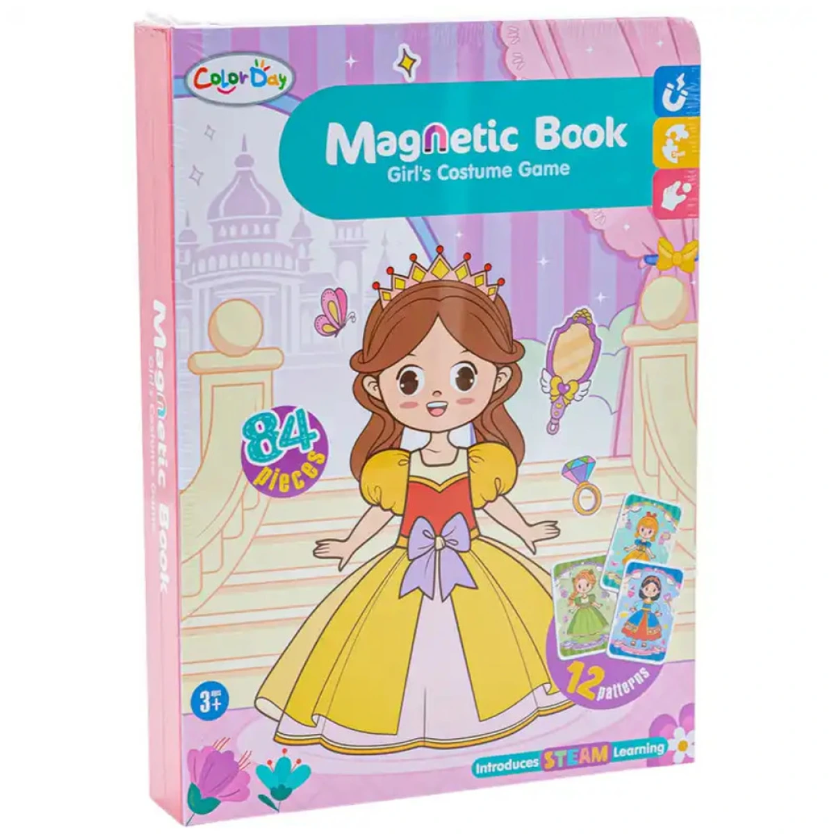 GOUNARIDIS TOYS ΜΑΓΝΗΤΙΚΟ ΒΙΒΛΙΟ ΜΕ ΠΡΙΓΚΙΠΙΣΣΕΣ 12 ΚΑΡΤΕΣ ΚΑΙ 84 ΜΑΓΝΗΤΑΚΙΑ 63013