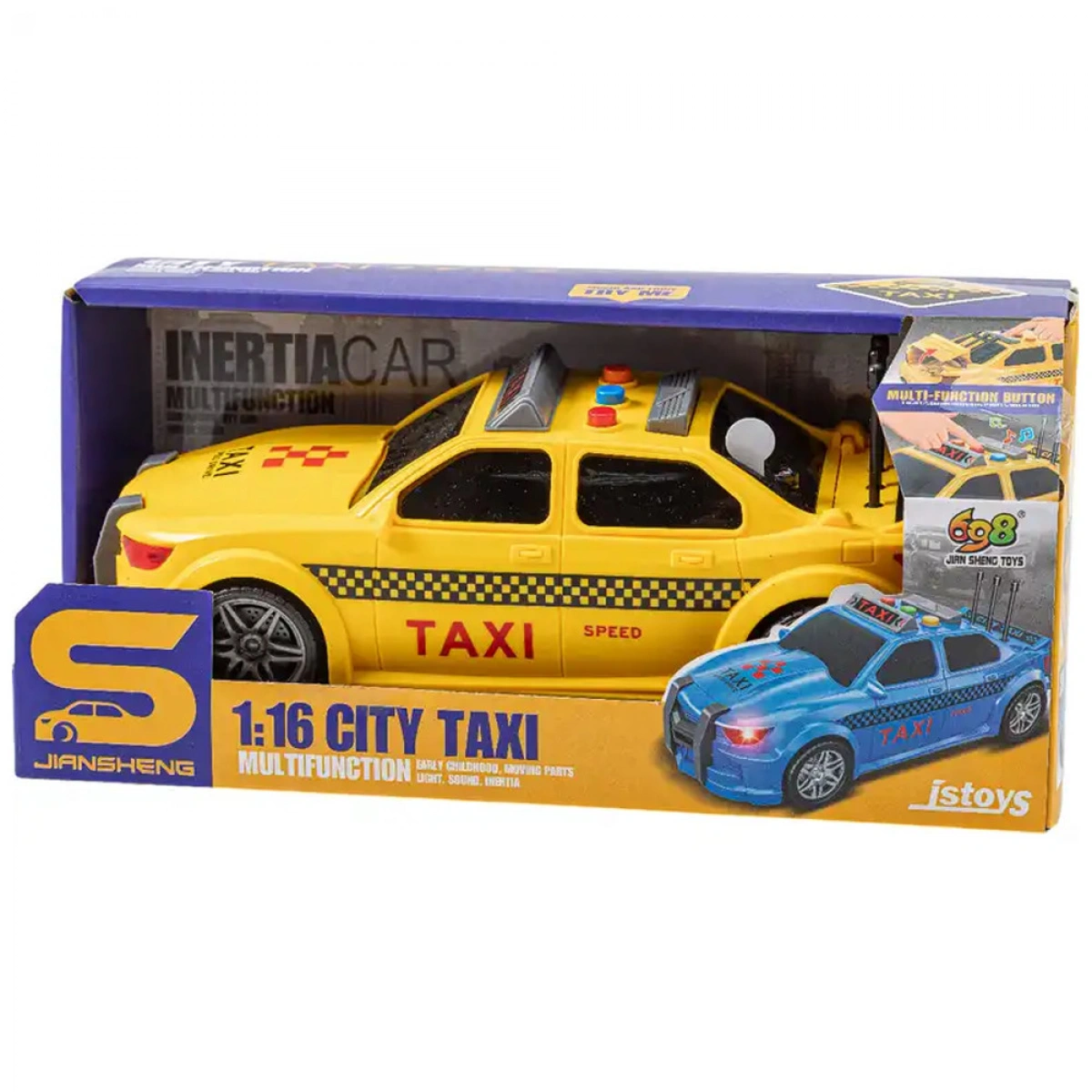 GOUNARIDIS TOYS ΤΑΞΙ ΤΡΙΒΗΣ ΜΕ ΦΩΤΑ ΚΑΙ  ΗΧΟΥΣ 28ΕΚ. JS124D