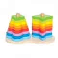 HAPE EARLY EXPLORER ΞΥΛ.ΠΥΡΑΜΙΔΑ RAINBOW STACKER E0406